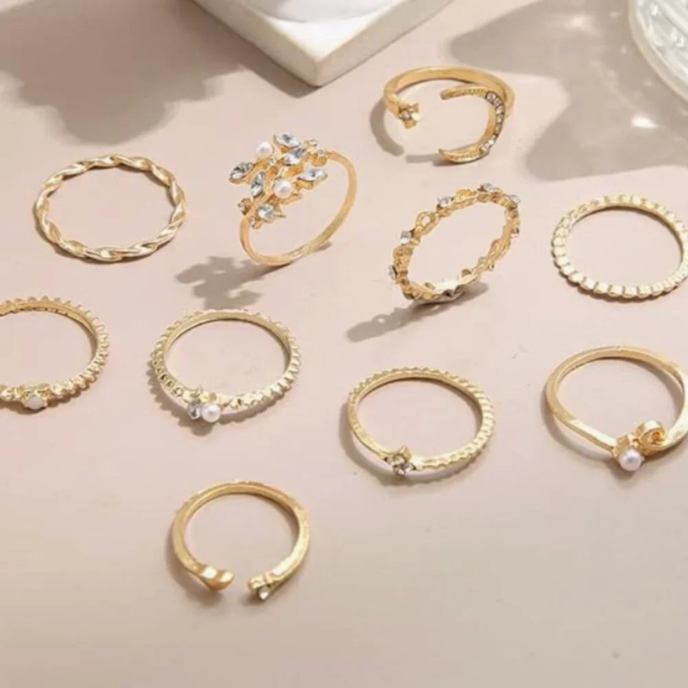 RINGS SET Stackable Rings Set for Women - Picture 5 of 5